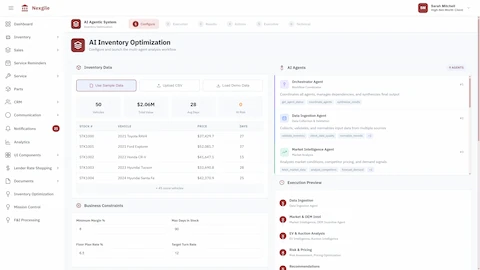 Multi-Agent Inventory Intelligence Platform interface